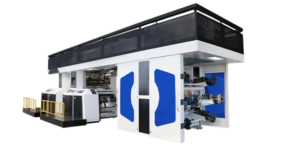 Central impression flexo printing machine for flexible packaging